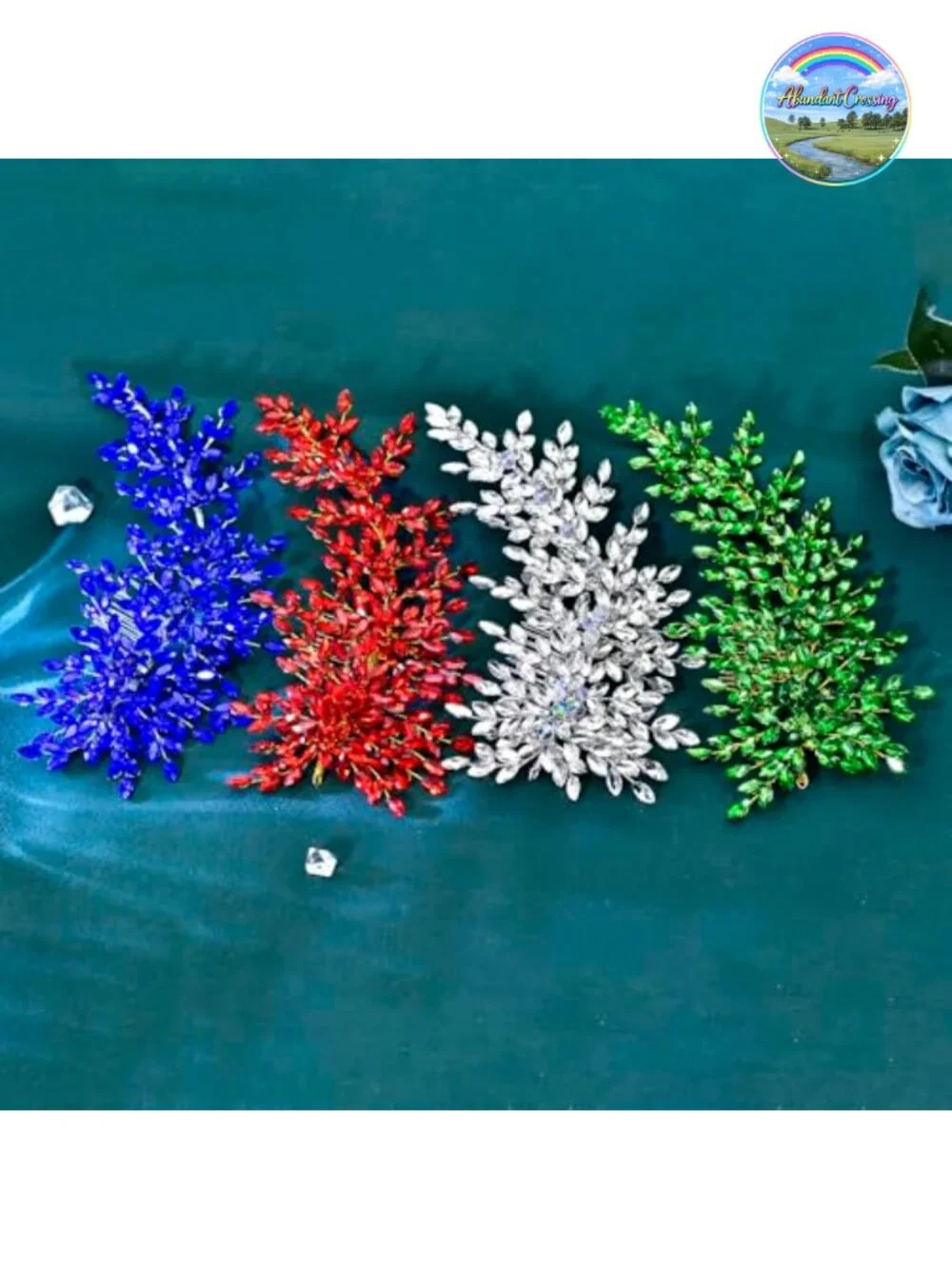 Crystal Pearl Rhinestone Wedding Hair Comb Bridal Side Comb Women Girls